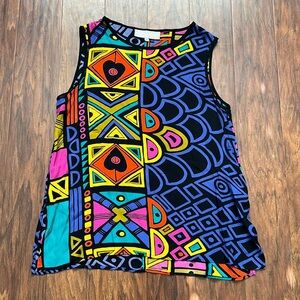 Vintage Abstract Bright Color Tank